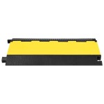 vidaXL Rampă de protecție cabluri, 5 canale, 90 cm, cauciuc vidaXL Rampă de protecție cabluri, 5 canale, 90 cm, cauciuc