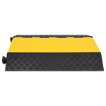 vidaXL Rampă de protecție cabluri, 2 canale, 90 cm, cauciuc vidaXL Rampă de protecție cabluri, 2 canale, 90 cm, cauciuc