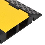 vidaXL Rampă de protecție cabluri, 2 canale, 90 cm, cauciuc vidaXL Rampă de protecție cabluri, 2 canale, 90 cm, cauciuc