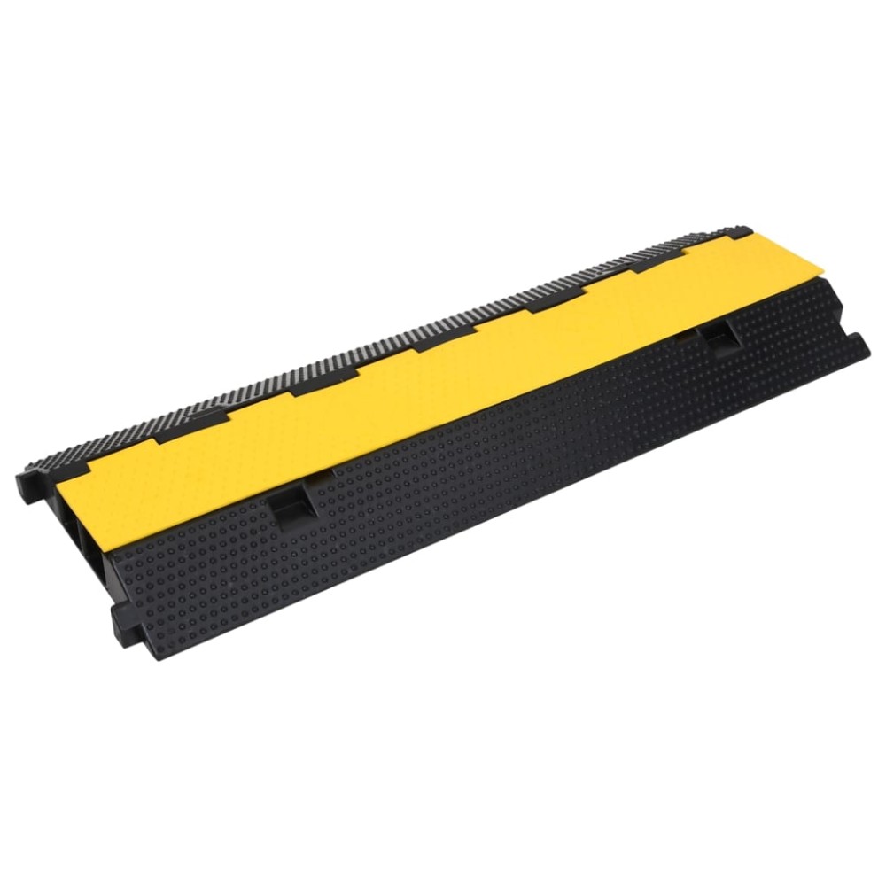 vidaXL Rampe de protecție cabluri, 2 canale, 2 buc., 100 cm, cauciuc