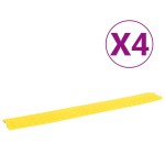 vidaXL Rampe de protecție pentru cabluri, 4 buc., galben, 98,5 cm vidaXL Rampe de protecție pentru cabluri, 4 buc., galben, 98,5 cm