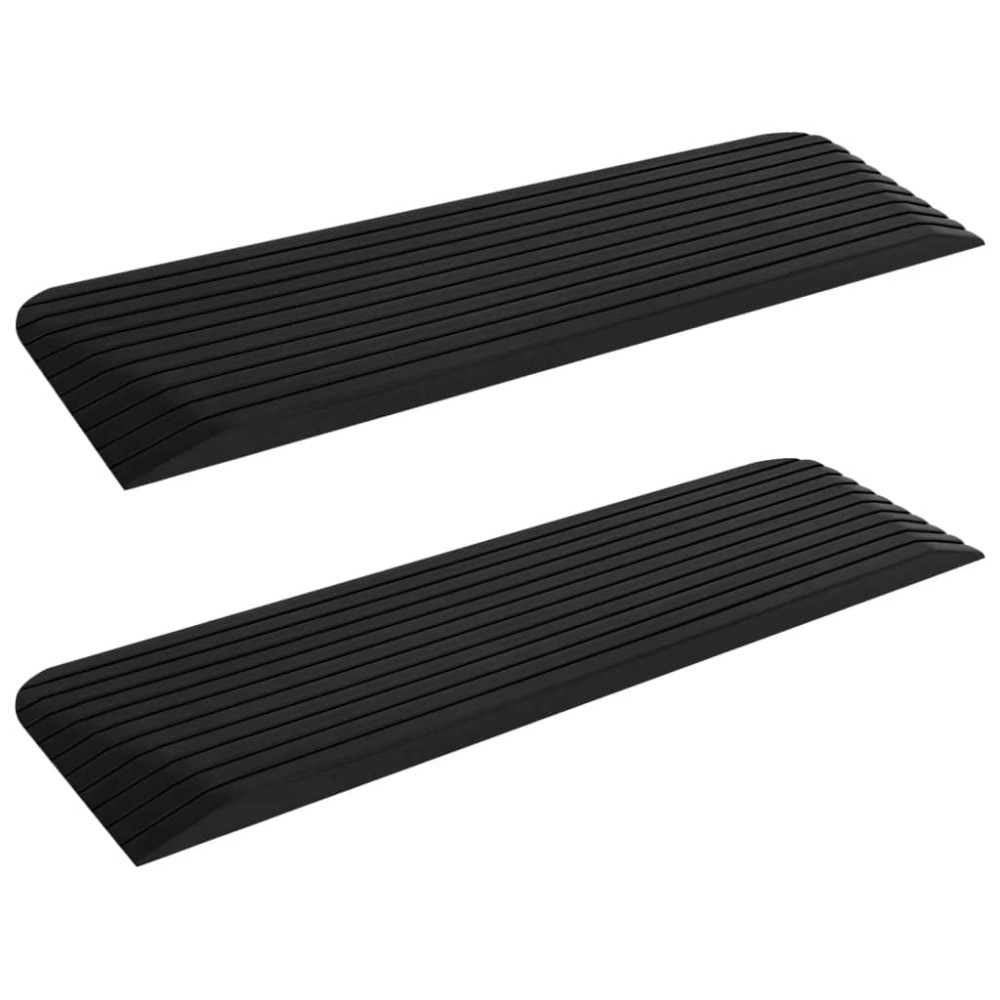 vidaXL Rampe tip prag, 2 buc.,110x32x3,8 cm, cauciuc