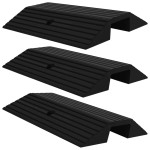 vidaXL Rampe tip prag pod, 3 buc., 49x40x8 cm, cauciuc vidaXL Rampe tip prag pod, 3 buc., 49x40x8 cm, cauciuc