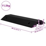 vidaXL Rampă tip prag în formă de pod, 80x40x8 cm, cauciuc vidaXL Rampă tip prag în formă de pod, 80x40x8 cm, cauciuc
