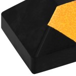 vidaXL Limitatoare parcare reflectorizante 2 buc. 56x15x10 cm cauciuc vidaXL Limitatoare parcare reflectorizante 2 buc. 56x15x10 cm cauciuc