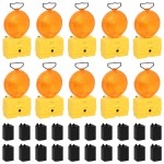 vidaXL Lumini de șantier, 10 buc., cu baterii, 18x8x37 cm vidaXL Lumini de șantier, 10 buc., cu baterii, 18x8x37 cm