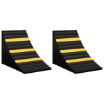 vidaXL Pană de roată, 2 buc., 29x16x19 cm, cauciuc vidaXL Pană de roată, 2 buc., 29x16x19 cm, cauciuc