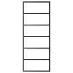 vidaXL Ușă glisantă, negru, 76x205 cm, sticlă ESG și aluminiu vidaXL Ușă glisantă, negru, 76x205 cm, sticlă ESG și aluminiu