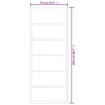 vidaXL Ușă glisantă, negru, 76x205 cm, sticlă ESG și aluminiu vidaXL Ușă glisantă, negru, 76x205 cm, sticlă ESG și aluminiu