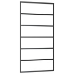 vidaXL Ușă glisantă, negru, 102x205 cm, sticlă ESG și aluminiu vidaXL Ușă glisantă, negru, 102x205 cm, sticlă ESG și aluminiu