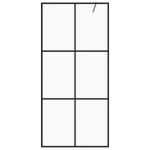 vidaXL Paravan de duș walk-in negru 80x195 cm sticlă ESG transparentă vidaXL Paravan de duș walk-in negru 80x195 cm sticlă ESG transparentă