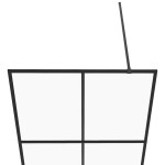 vidaXL Paravan de duș walk-in negru 90x195 cm sticlă ESG transparentă vidaXL Paravan de duș walk-in negru 90x195 cm sticlă ESG transparentă