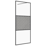 vidaXL Paravan de duș walk-in negru 90x195 cm sticlă ESG transparentă vidaXL Paravan de duș walk-in negru 90x195 cm sticlă ESG transparentă