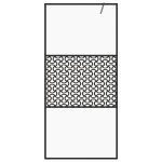 vidaXL Paravan duș walk-in, negru, 100x195 cm, sticlă ESG transparentă vidaXL Paravan duș walk-in, negru, 100x195 cm, sticlă ESG transparentă