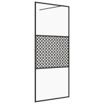 vidaXL Paravan de duș walk-in negru 115x195 cm sticlă ESG transparentă vidaXL Paravan de duș walk-in negru 115x195 cm sticlă ESG transparentă
