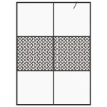 vidaXL Paravan de duș walk-in negru 140x195 cm sticlă ESG transparentă vidaXL Paravan de duș walk-in negru 140x195 cm sticlă ESG transparentă