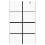 vidaXL Paravan de duș walk-in negru 90x195 cm sticlă ESG transparentă vidaXL Paravan de duș walk-in negru 90x195 cm sticlă ESG transparentă