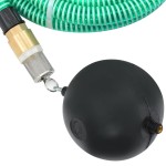 vidaXL Furtun de aspirație cu racorduri din alamă, verde 1,1" 10 m PVC