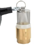 vidaXL Furtun de aspirație cu racorduri din alamă, verde 1,1" 10 m PVC