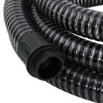 vidaXL Furtun de aspirație cu racorduri din alamă, negru 1,1" 3 m, PVC