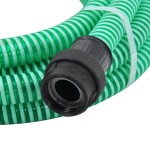 vidaXL Furtun de aspirație cu racorduri din PVC, verde 1" 7 m, PVC vidaXL Furtun de aspirație cu racorduri din PVC, verde 1" 7 m, PVC