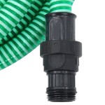vidaXL Furtun de aspirație cu racorduri din PVC, verde 1" 10 m, PVC