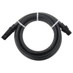 vidaXL Furtun de aspirație cu racorduri din PVC, negru 1" 7 m, PVC