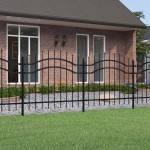 vidaXL Gard de grădină cu vârf tip suliță, negru, 239x100 cm, oțel vopsit în câmp electrostatic vidaXL Gard de grădină cu vârf tip suliță, negru, 239x100 cm, oțel vopsit în câmp electrostatic