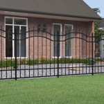 vidaXL Gard de grădină cu vârf tip suliță, negru, 239x125 cm, oțel vopsit în câmp electrostatic vidaXL Gard de grădină cu vârf tip suliță, negru, 239x125 cm, oțel vopsit în câmp electrostatic