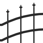 vidaXL Gard de grădină cu vârf tip suliță, negru, 239x125 cm, oțel vopsit în câmp electrostatic vidaXL Gard de grădină cu vârf tip suliță, negru, 239x125 cm, oțel vopsit în câmp electrostatic