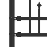 vidaXL Gard de grădină cu vârf tip suliță, negru, 240x100 cm, oțel vopsit în câmp electrostatic vidaXL Gard de grădină cu vârf tip suliță, negru, 240x100 cm, oțel vopsit în câmp electrostatic