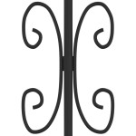 vidaXL Poartă de gard cu vârf tip suliță, neagră, 406x100 cm, oțel vopsit în câmp electrostatic