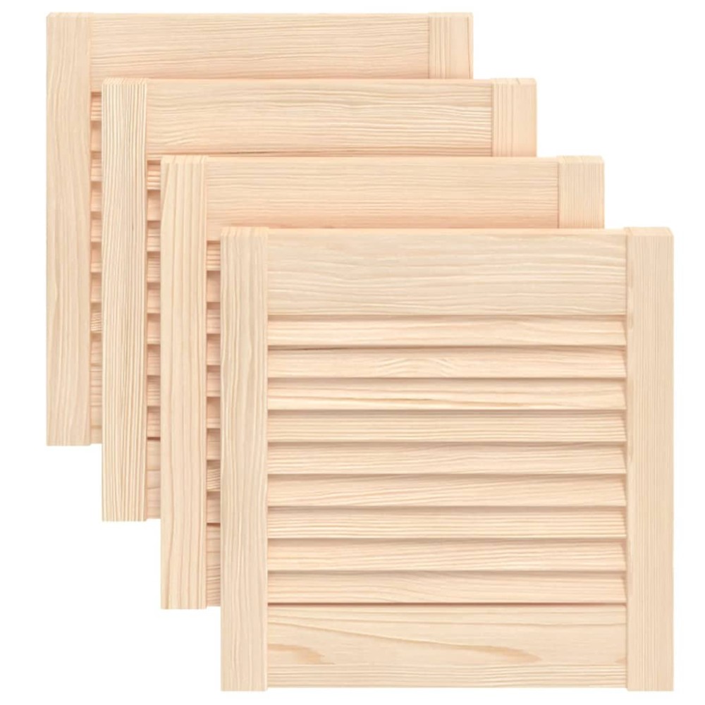 vidaXL Uși de dulap design lambriu 4 buc. 39,5x39,4 cm lemn masiv pin