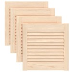 vidaXL Uși de dulap design lambriu 4 buc. 39,5x39,4 cm lemn masiv pin