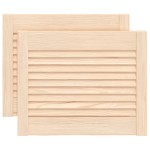vidaXL Uși de dulap design lambriu 2 buc. 39,5x49,4 cm lemn masiv pin vidaXL Uși de dulap design lambriu 2 buc. 39,5x49,4 cm lemn masiv pin