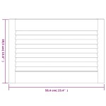 vidaXL Ușă de dulap cu design lambriu, 39,5x59,4 cm, lemn masiv de pin vidaXL Ușă de dulap cu design lambriu, 39,5x59,4 cm, lemn masiv de pin