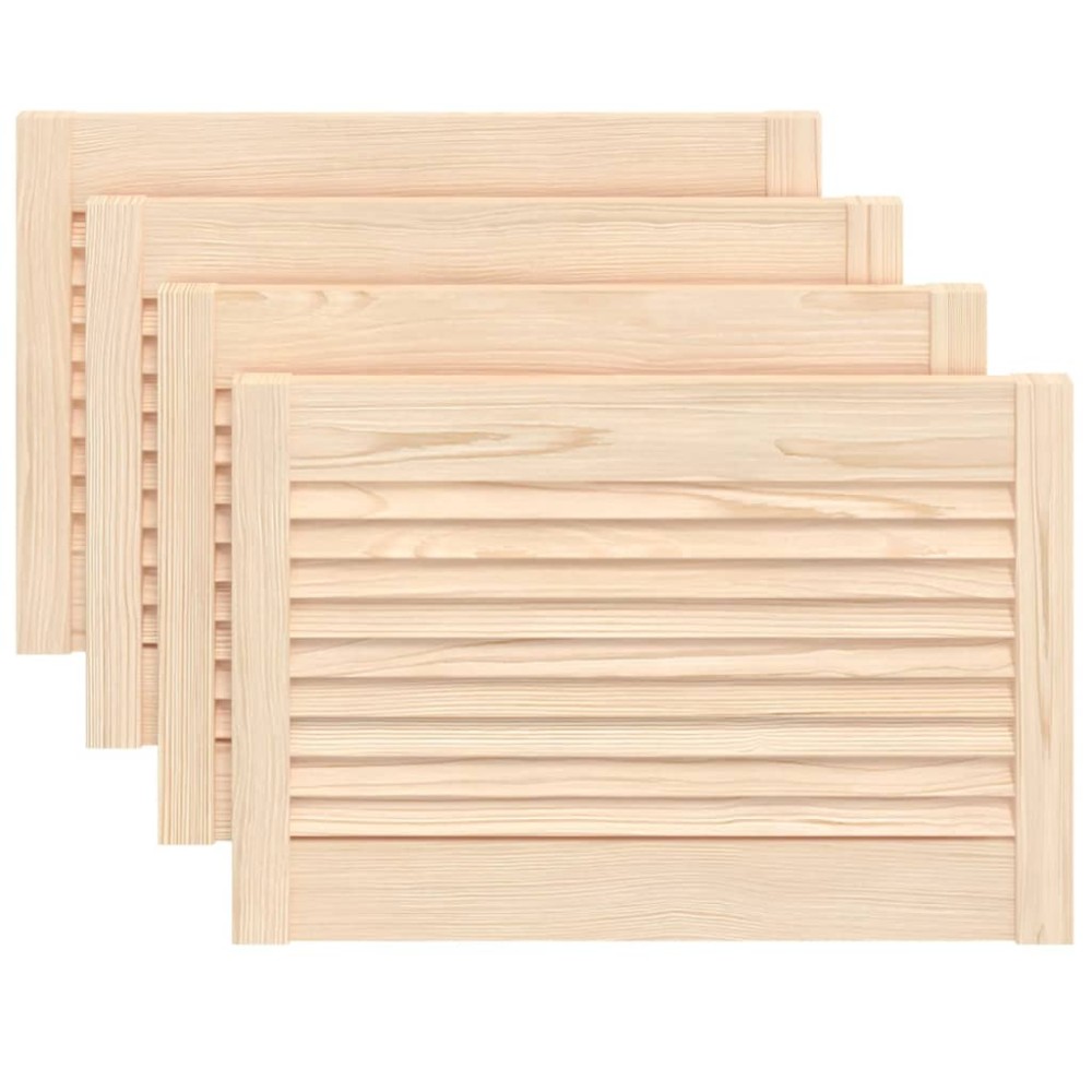 vidaXL Uși de dulap design lambriu 4 buc. 39,5x59,4 cm lemn masiv pin
