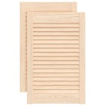 vidaXL Uși de dulap design lambriu 2 buc. 61,5x39,4 cm lemn masiv pin vidaXL Uși de dulap design lambriu 2 buc. 61,5x39,4 cm lemn masiv pin