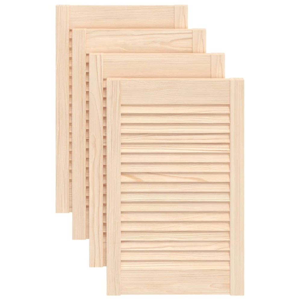 vidaXL Uși de dulap design lambriu 4 buc. 61,5x39,4 cm lemn masiv pin
