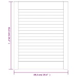 vidaXL Ușă de dulap cu design lambriu, 61,5x49,4 cm, lemn masiv de pin vidaXL Ușă de dulap cu design lambriu, 61,5x49,4 cm, lemn masiv de pin