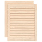 vidaXL Uși de dulap design lambriu 2 buc. 61,5x49,4 cm lemn masiv pin