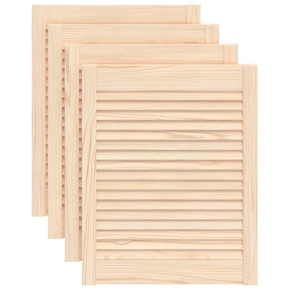 vidaXL Uși de dulap design lambriu 4 buc. 61,5x49,4 cm lemn masiv pin