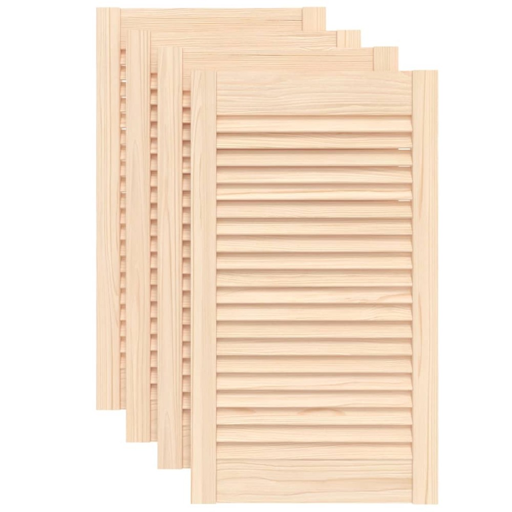 vidaXL Uși de dulap design lambriu, 4 buc., 69x39,4 cm, lemn masiv pin