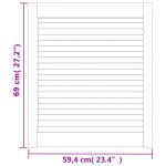 vidaXL Ușă de dulap cu design lambriu, 69x59,4 cm, lemn masiv de pin vidaXL Ușă de dulap cu design lambriu, 69x59,4 cm, lemn masiv de pin