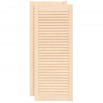 vidaXL Uși de dulap design lambriu 2 buc. 99,3x39,4 cm lemn masiv pin