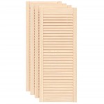 vidaXL Uși de dulap design lambriu 4 buc. 99,3x39,4 cm lemn masiv pin