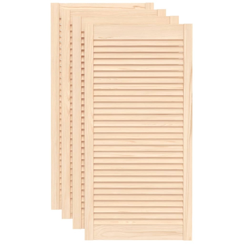 vidaXL Uși de dulap design lambriu 4 buc. 99,3x49,4 cm lemn masiv pin