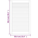 vidaXL Ușă de dulap cu design lambriu, 99,3x59,4 cm, lemn masiv de pin vidaXL Ușă de dulap cu design lambriu, 99,3x59,4 cm, lemn masiv de pin