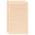 vidaXL Uși de dulap design lambriu 2 buc. 99,3x59,4 cm lemn masiv pin vidaXL Uși de dulap design lambriu 2 buc. 99,3x59,4 cm lemn masiv pin