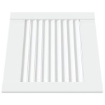 vidaXL Ușă de dulap design lambriu, alb, 39,5x39,4 cm, lemn masiv pin vidaXL Ușă de dulap design lambriu, alb, 39,5x39,4 cm, lemn masiv pin